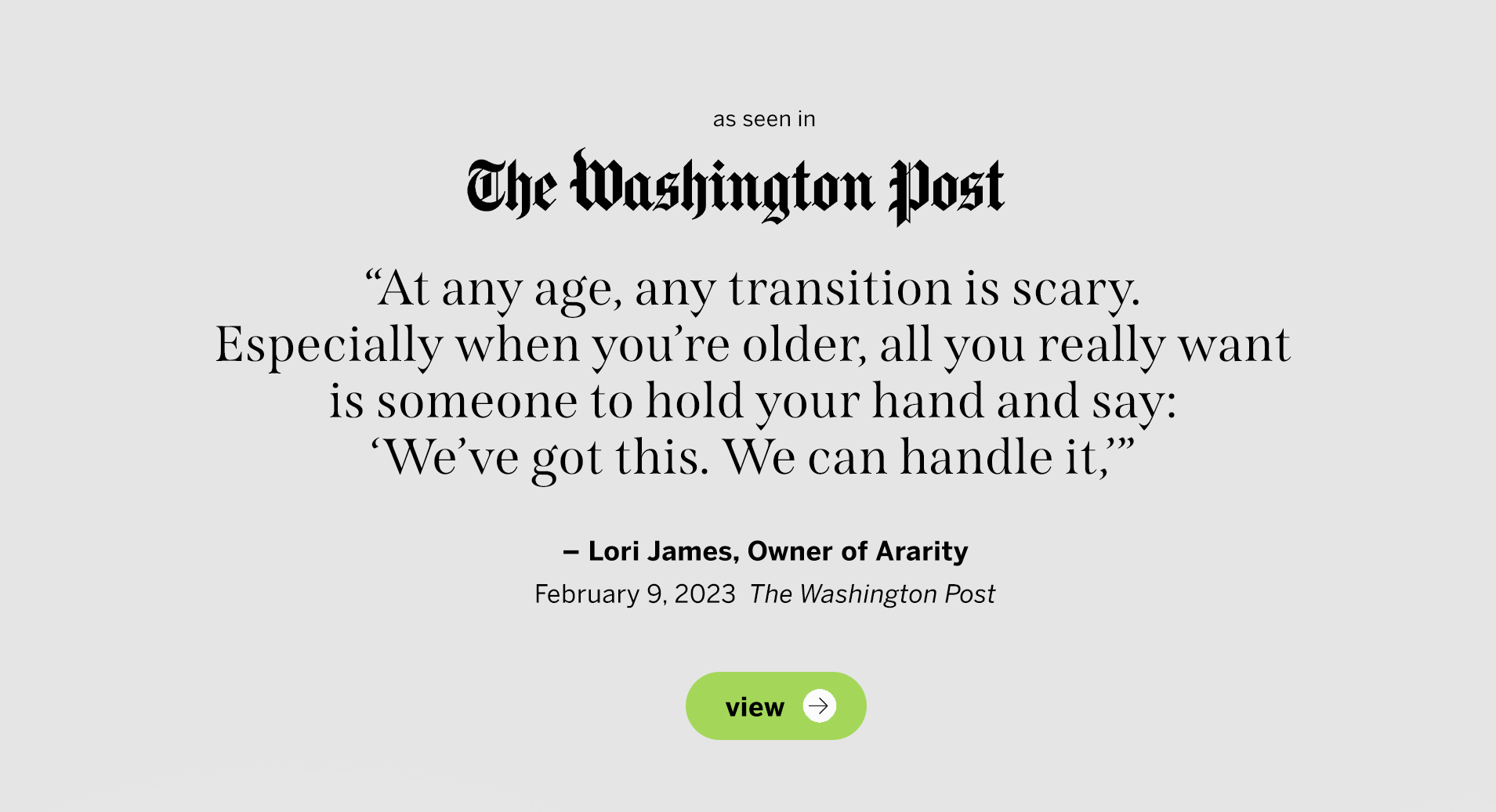 Washington Post Article Quotation